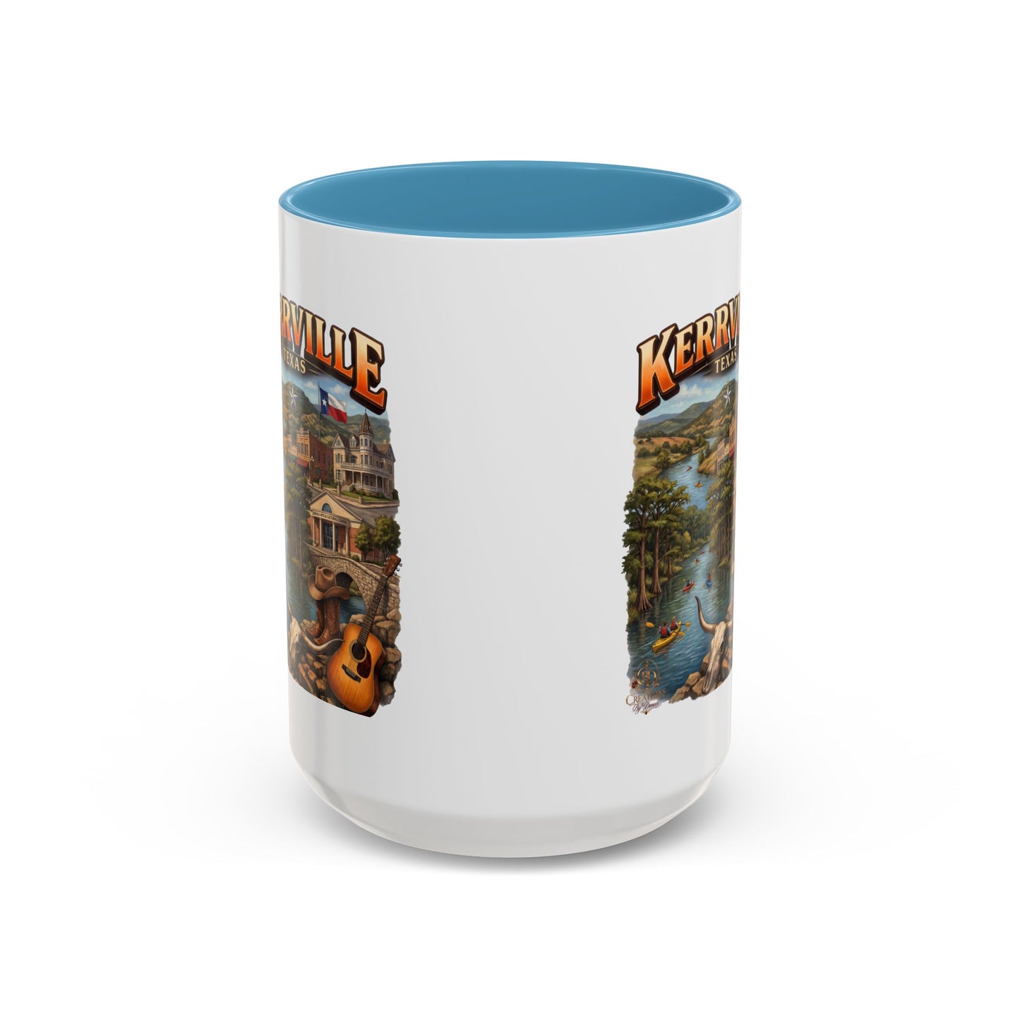 Kerrville Texas Souvenir Coffee Mug — Scenic Riverfront Design (11/15oz)