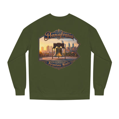 Pennsylvania Keystone State Sweatshirt — Liberty Bell & City Skyline Crewneck