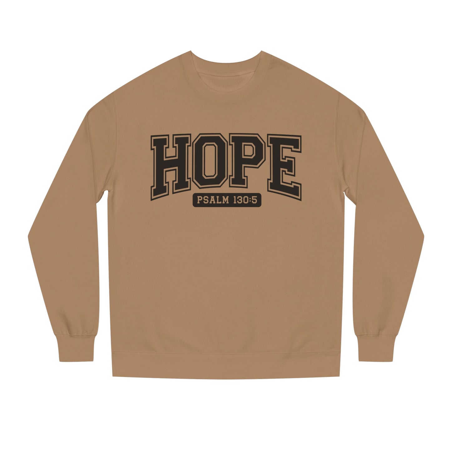 Hope Sweatshirt – 'Psalm 130:5' Inspirational Christian Crewneck