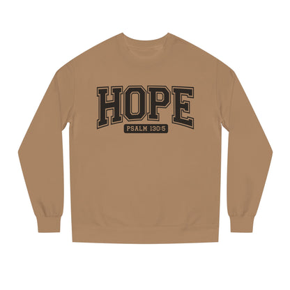 Hope Sweatshirt – 'Psalm 130:5' Inspirational Christian Crewneck