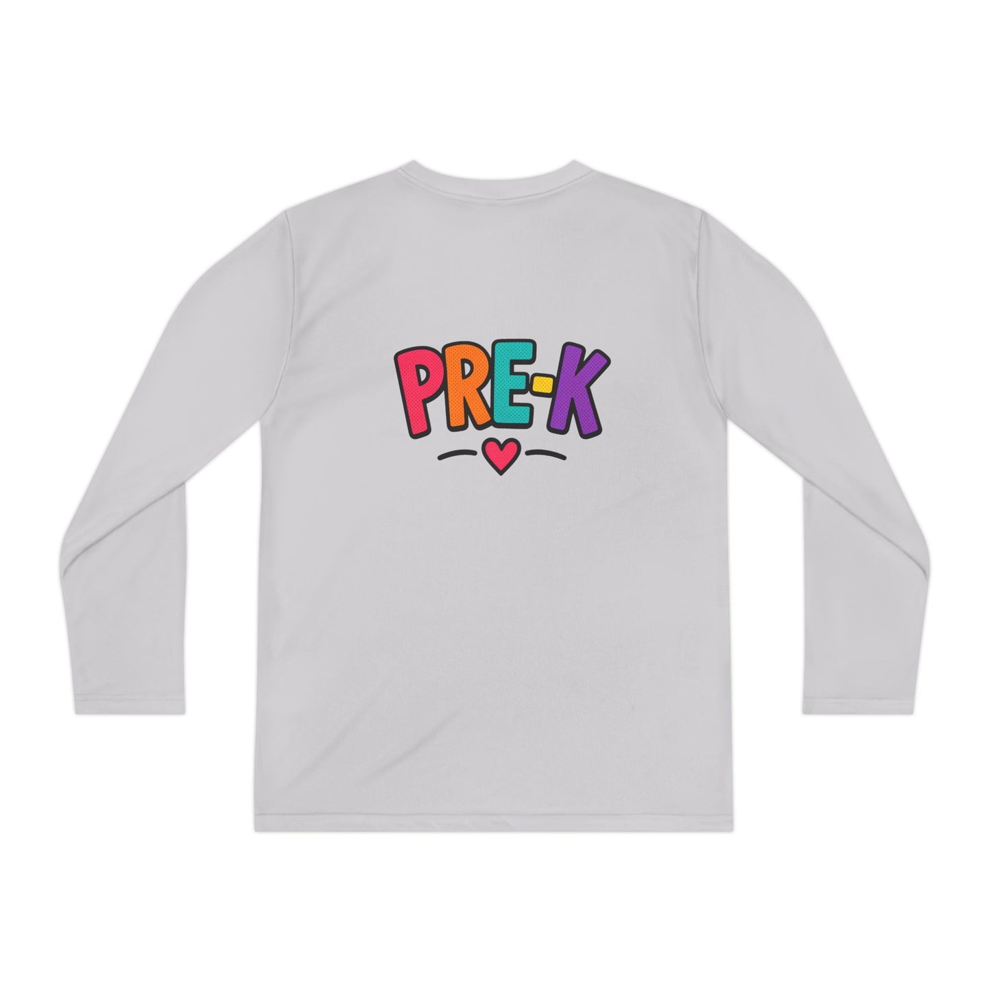 Pre-K Kids Long Sleeve Tee — Colorful Cute PreK Shirt for Preschoolers
