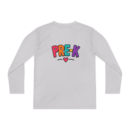 Pre-K Kids Long Sleeve Tee — Colorful Cute PreK Shirt for Preschoolers