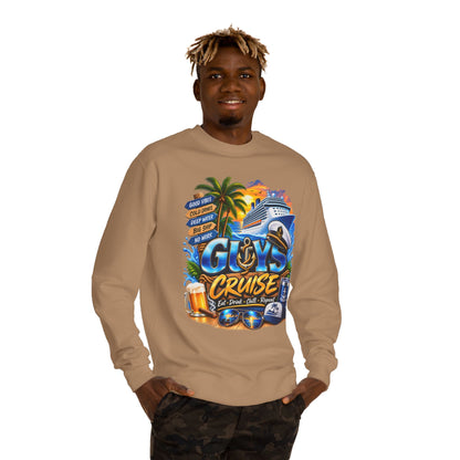 Guys Cruise Sweatshirt – Men’s Cruise Vacation Graphic Crewneck