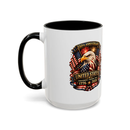 Patriotic Eagle Coffee Mug - United States 250th Anniversary 1776-2026