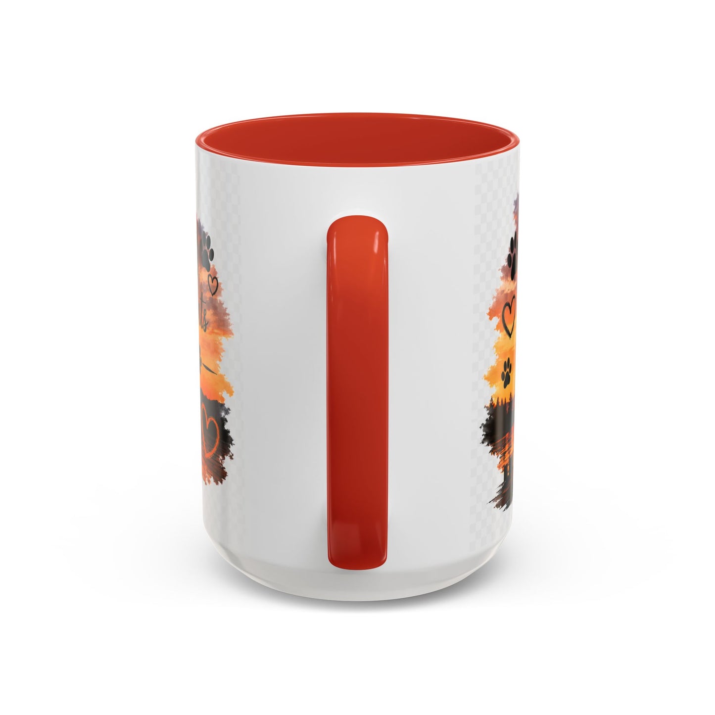 Dog Lover Coffee Mug - "A True Friend Leaves Paw Prints on Your Heart" Accent Mug (11/15oz)