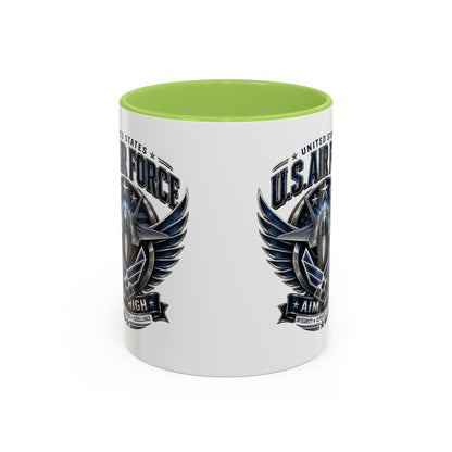 U.S. Air Force Aim High Accent Coffee Mug (11/15oz)