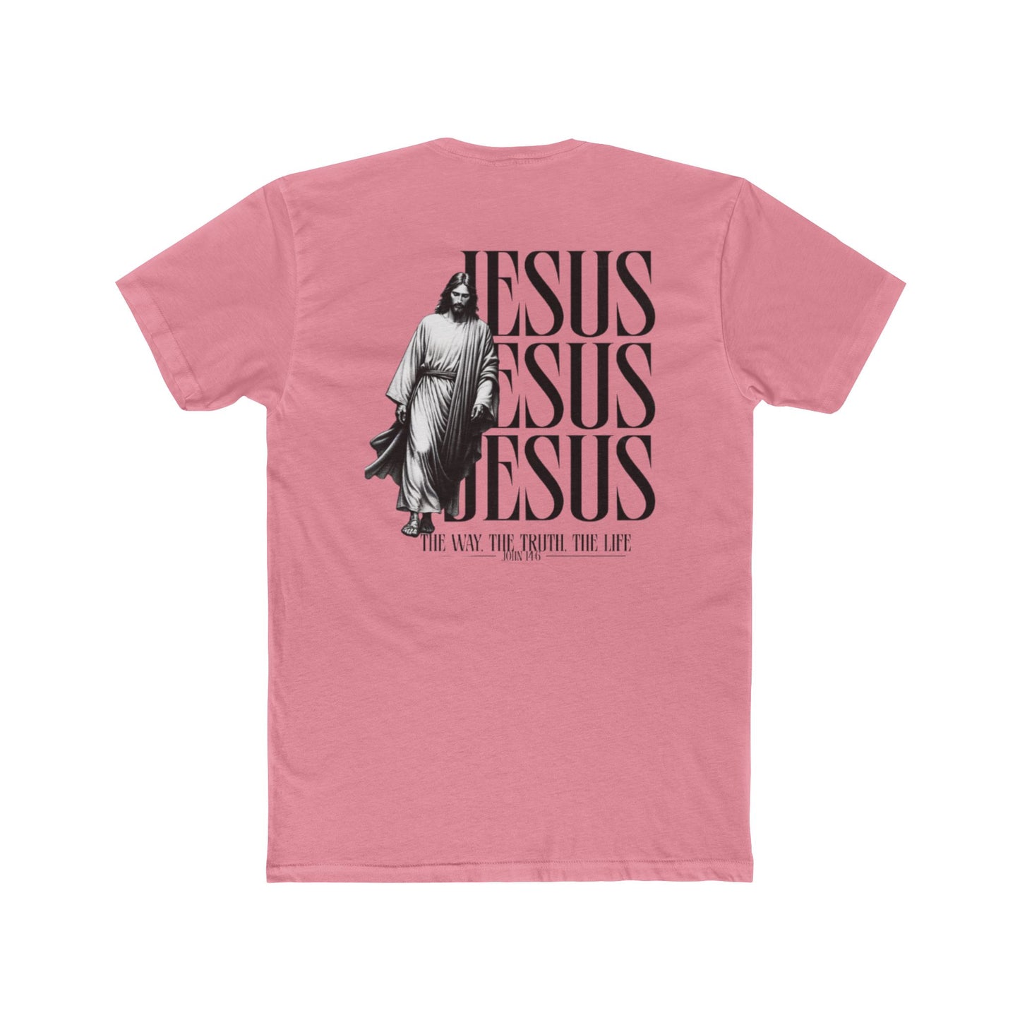 Jesus Repeat Graphic T-Shirt — "Jesus, Jesus, Jesus" Faith Tee