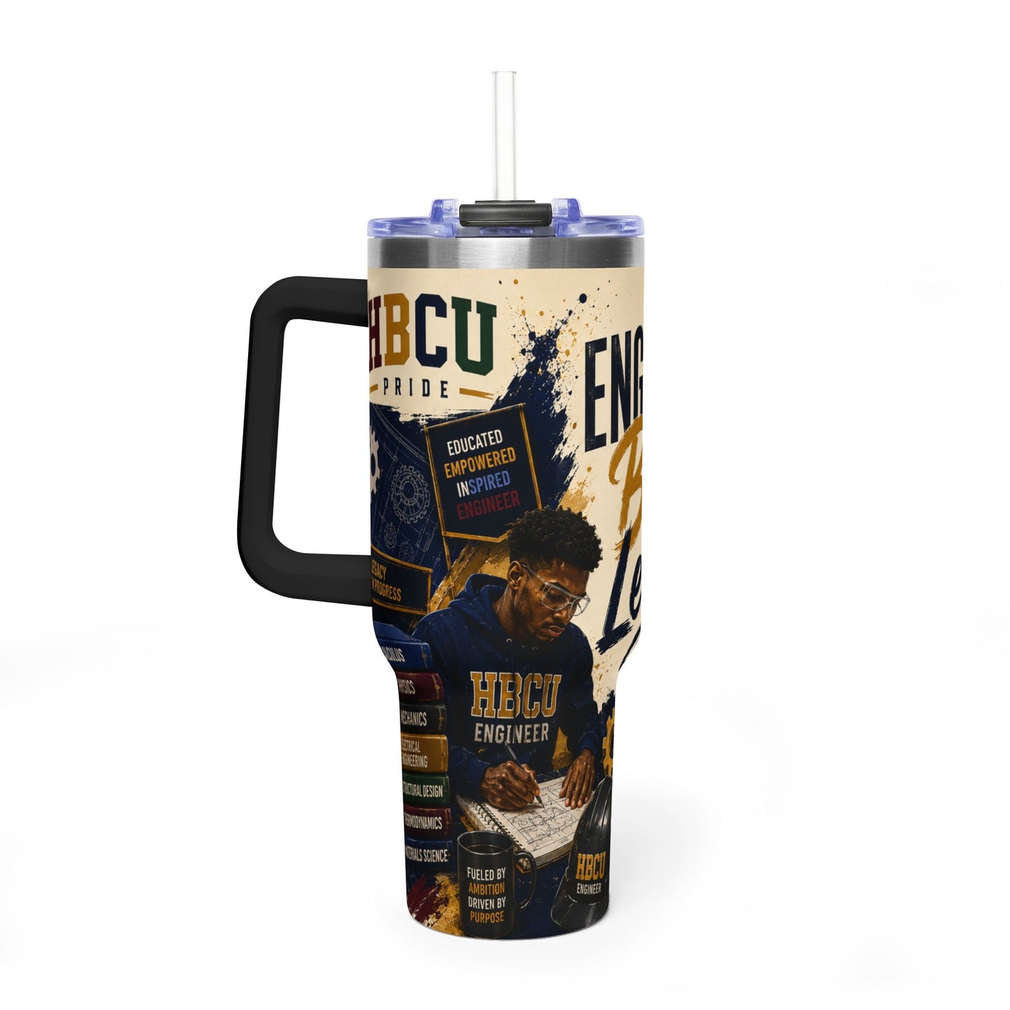 Tumbler - "Engineer Builds Legacy" 40oz Vacuum Thermal Tumbler