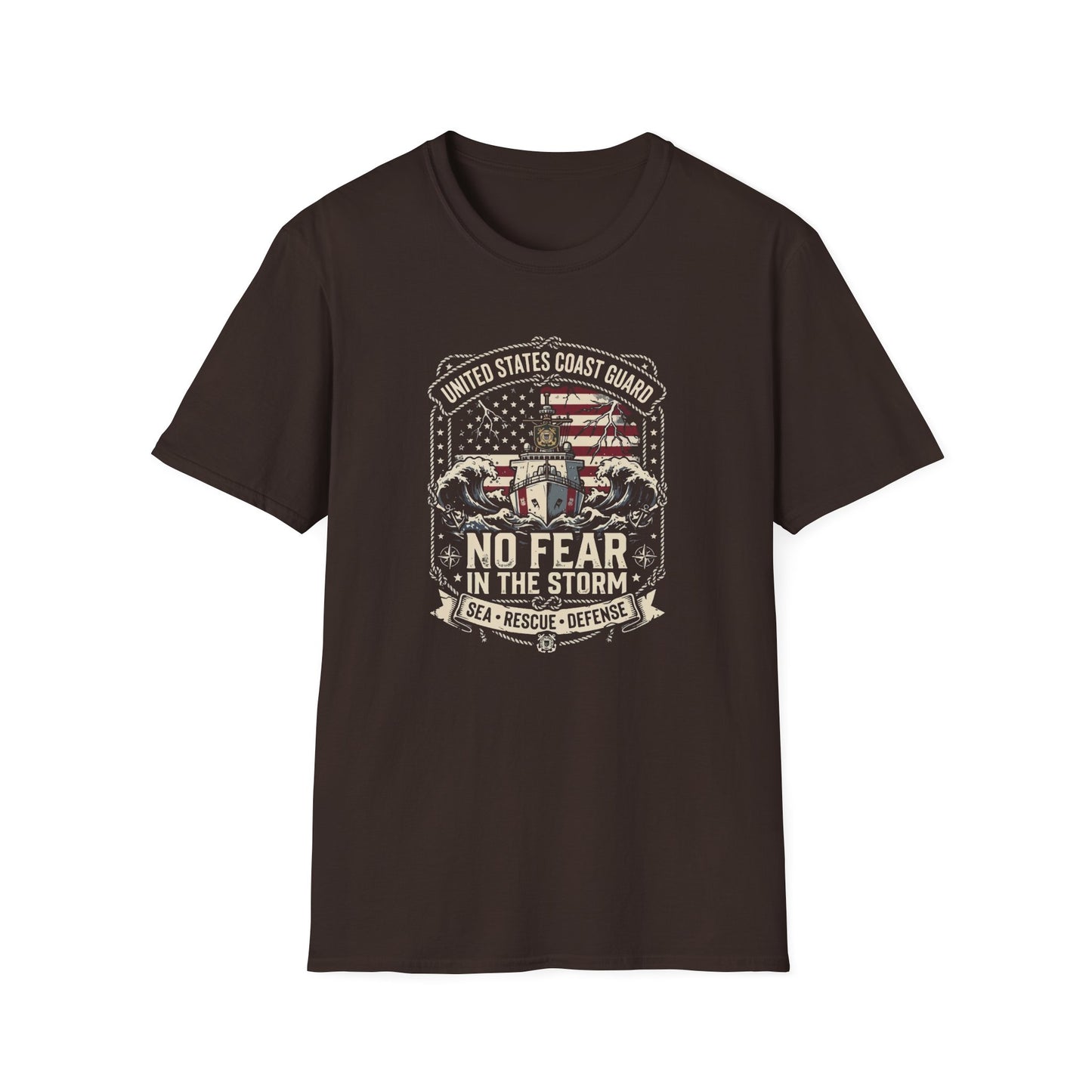 United States Coast Guard No Fear in the Storm T-Shirt