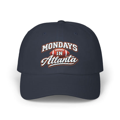 Mondays in Atlanta Dad Cap — Vintage Football Script Hat