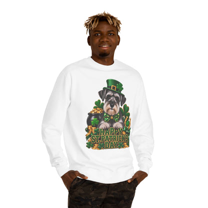 St. Patrick’s Day Schnauzer Sweatshirt — Happy St. Patrick’s Day Graphic