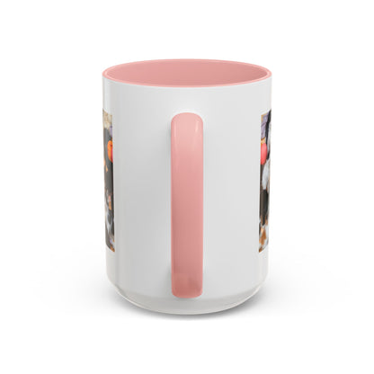 Cat Lover Accent Coffee Mug — “Life Is Better With Cats” 11/15oz