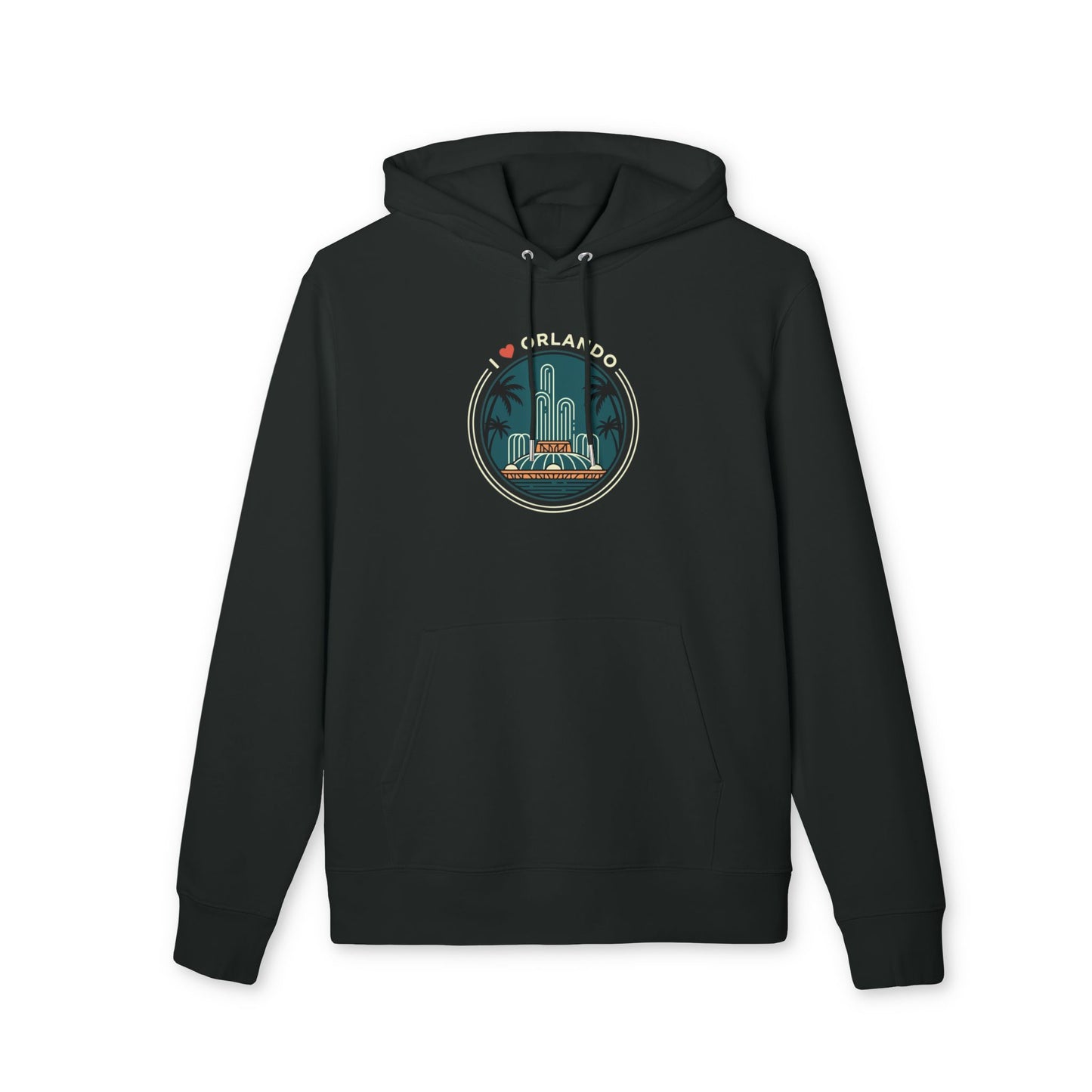 Orlando Retro Skyline Hoodie — I  Orlando Graphic Pullover
