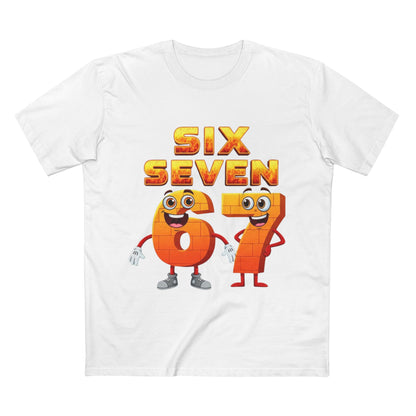 Six Seven 67 Cartoon Tee – Funny Number Graphic T-Shirt