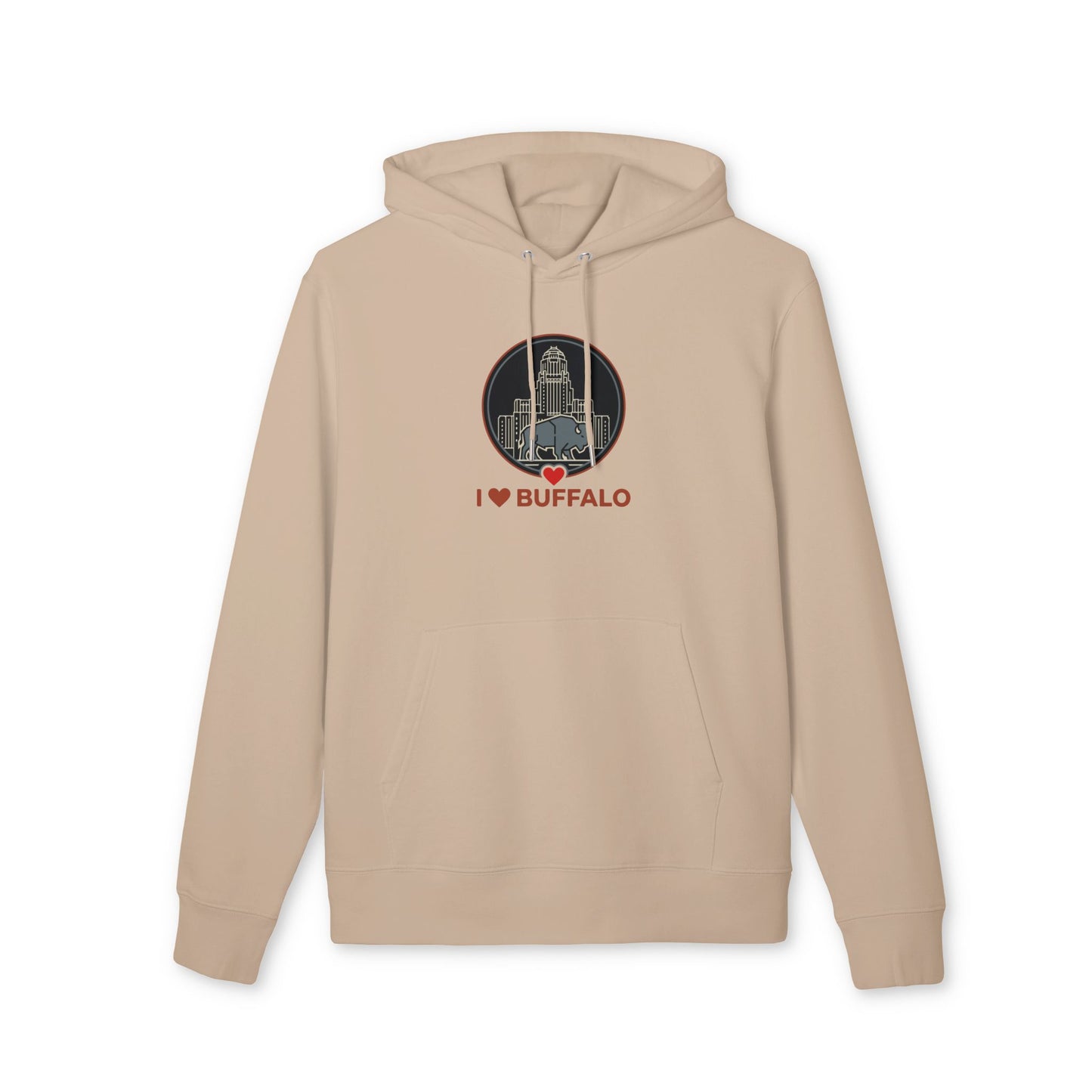 Buffalo Skyline Hoodie — I  Buffalo Retro Cityscape