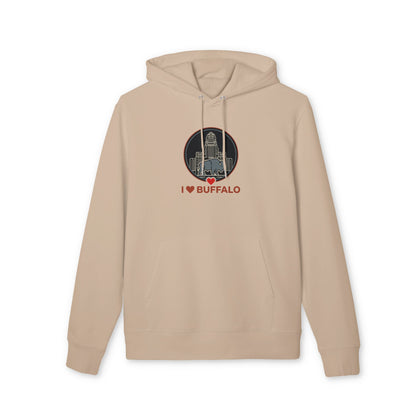 Buffalo Skyline Hoodie — I  Buffalo Retro Cityscape