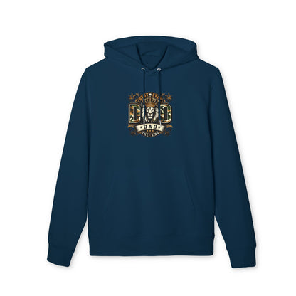 Dad The King Lion Hoodie — Father's Day Vintage Crest Sweatshirt