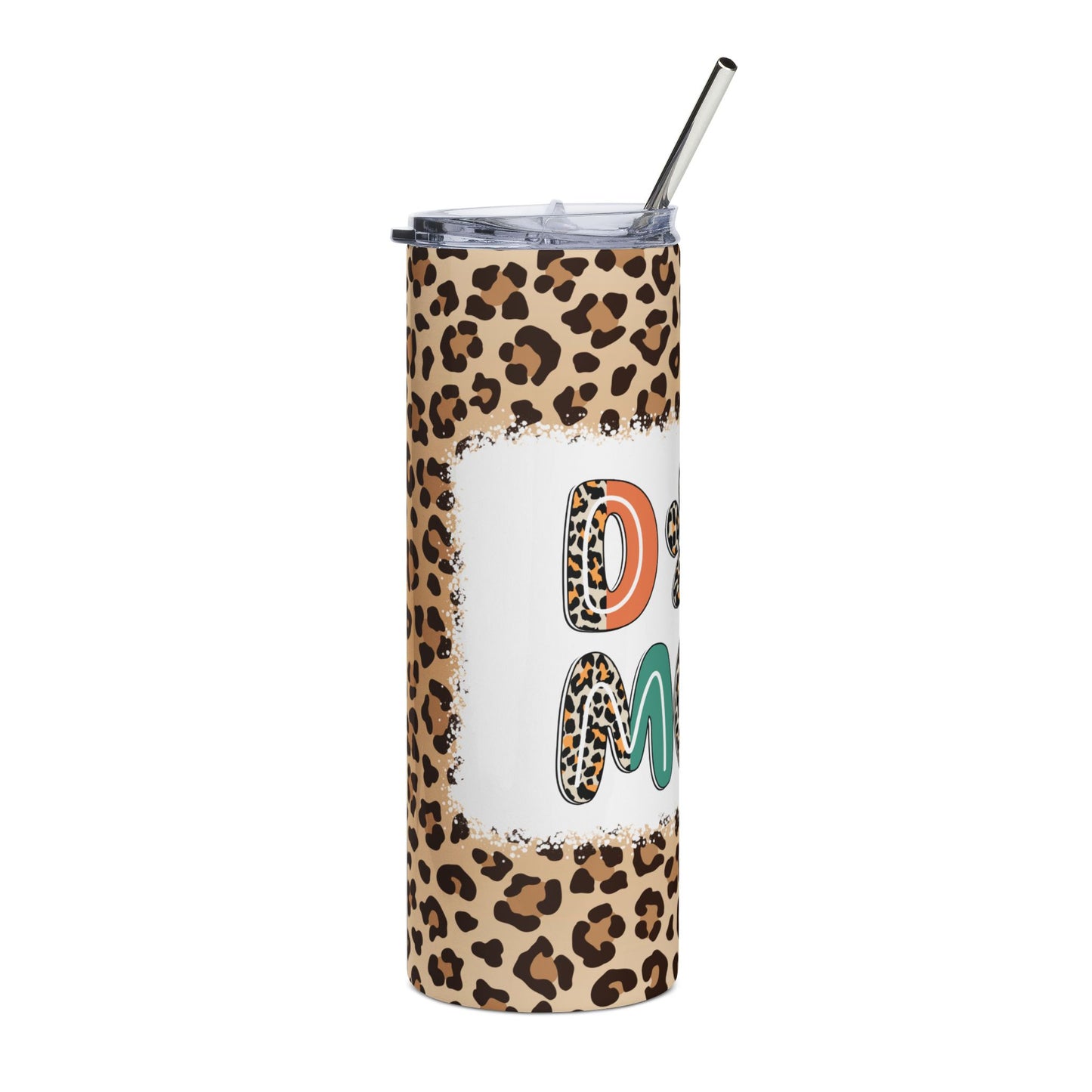 Mama Paw Leopard Print 20oz Stainless Tumbler