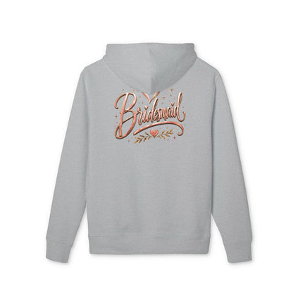 Bridesmaid Hoodie - Rose Gold Script Bridal Party Pullover