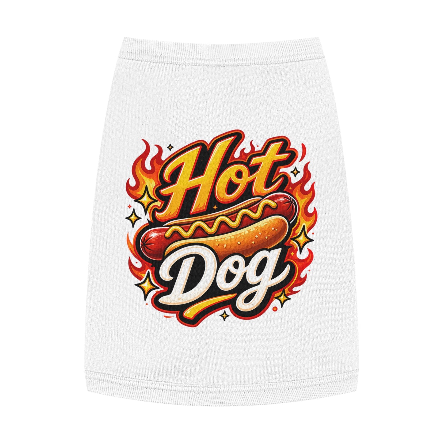 Hot Dog Pet Tank Top — Funny Grilling Graphic Dog Shirt