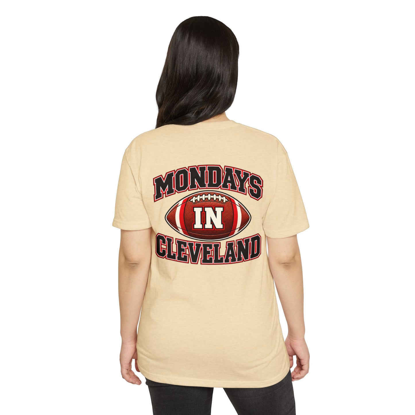 Mondays in Cleveland Football T-Shirt