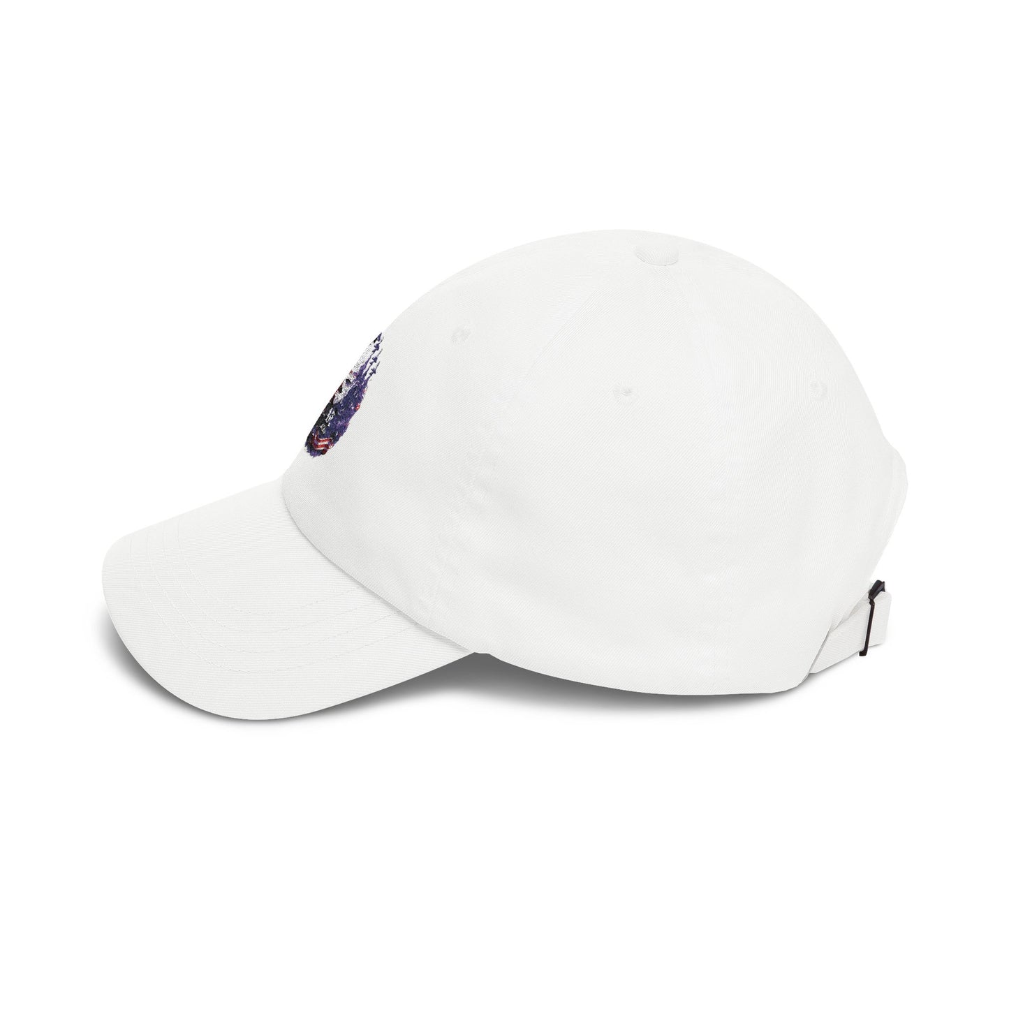25 Year Anniversary Dad Cap – Patriotic Crest Embroidered White Baseball Hat