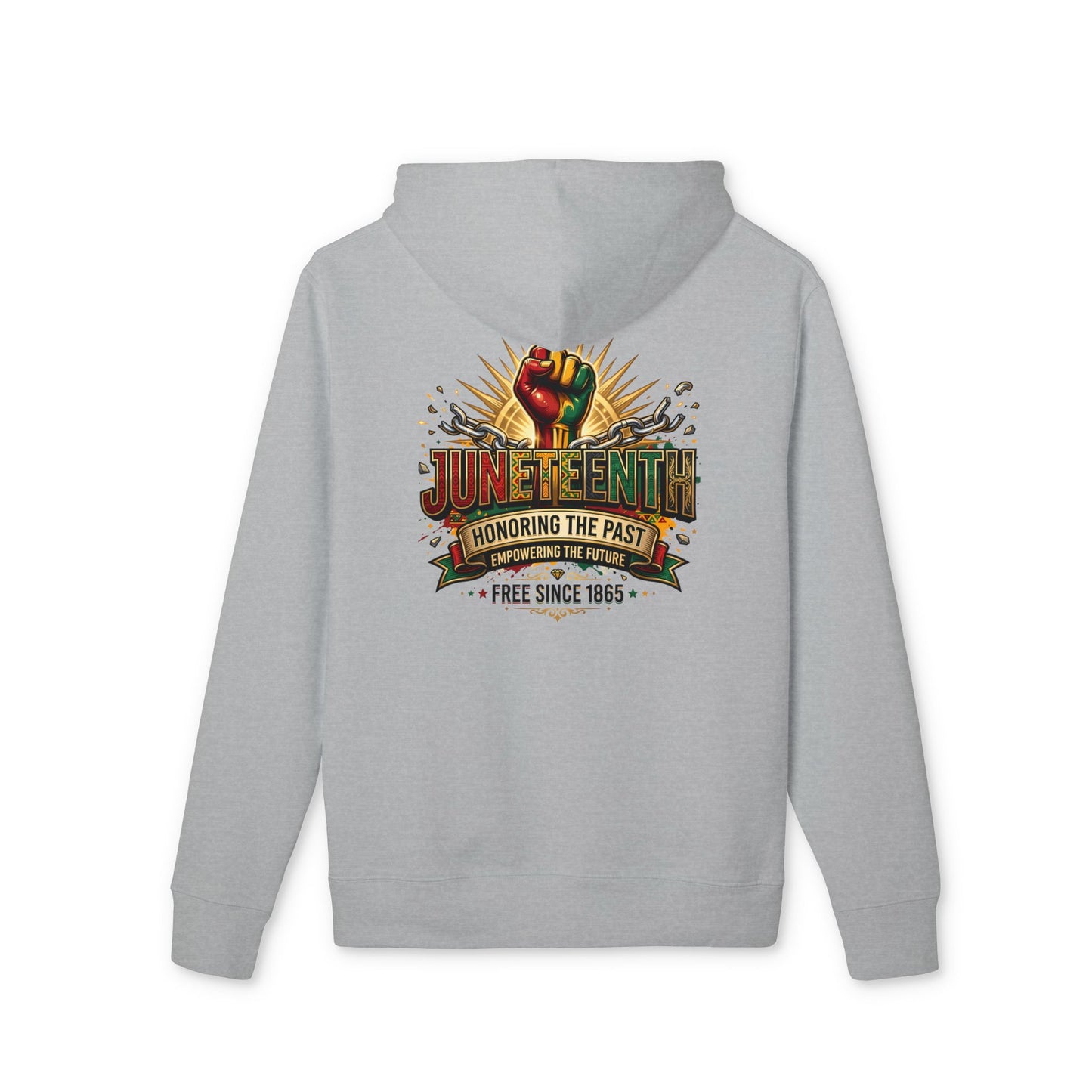 Juneteenth Hoodie – "Honoring the Past, Free Since 1865" Celebration Sweatshirt