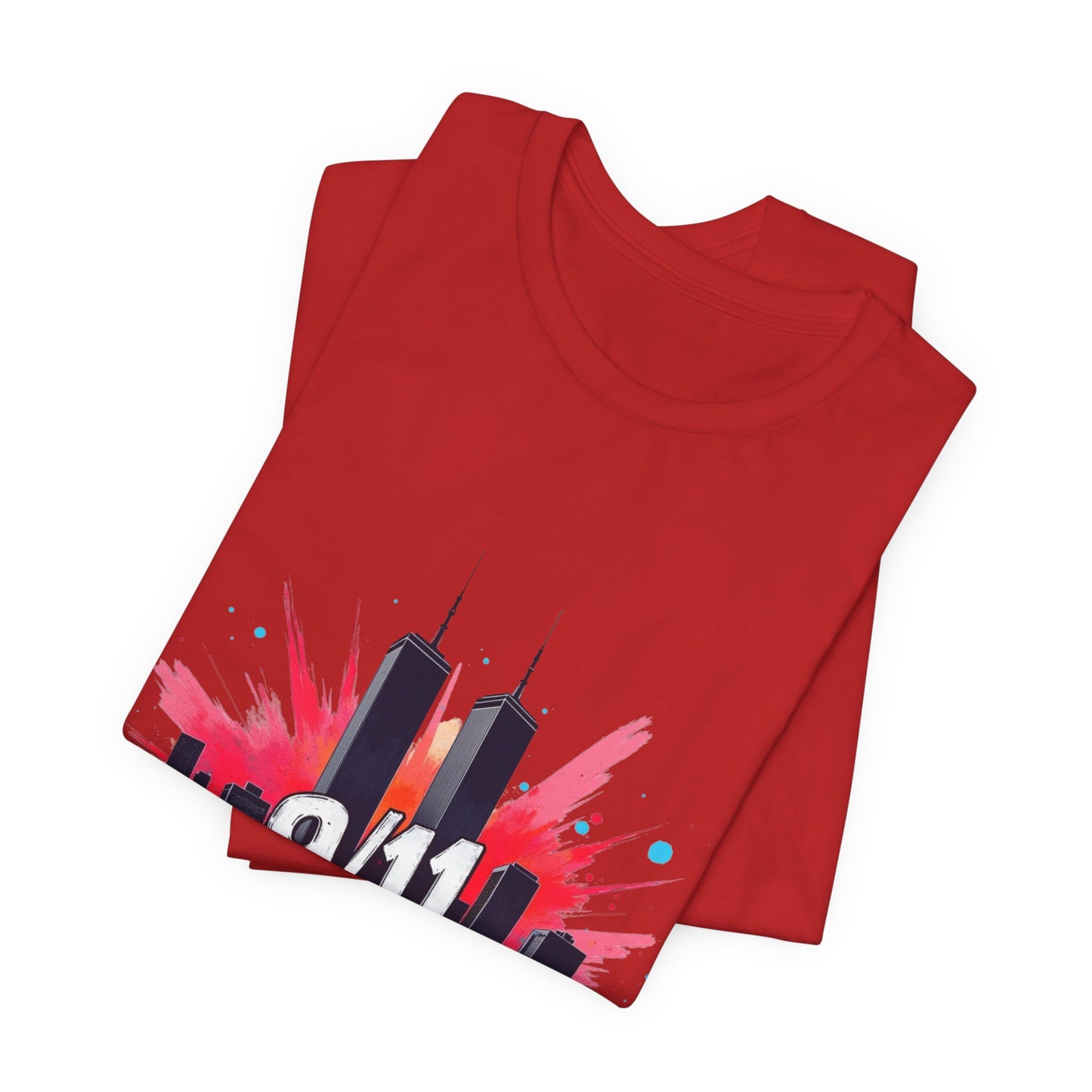 9/11 Never Forget T-Shirt — Patriotic Memorial Tee with Twin Towers Graphic