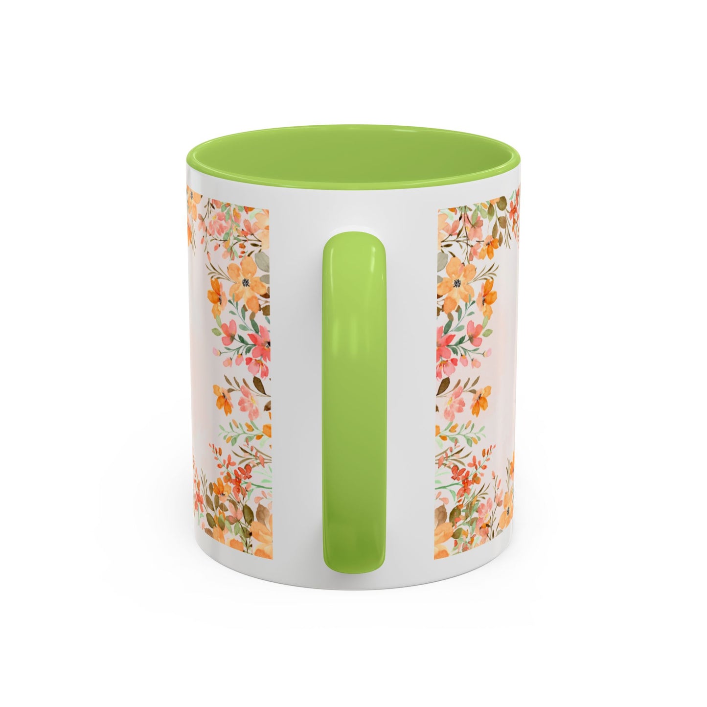 Life Began With You Mom Floral Accent Coffee Mug