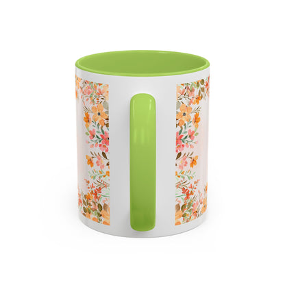 Life Began With You Mom Floral Accent Coffee Mug