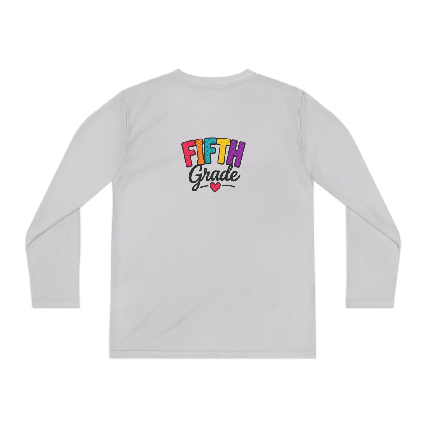 Fifth Grade Youth Long Sleeve Tee — Colorful Back-to-School Shirt