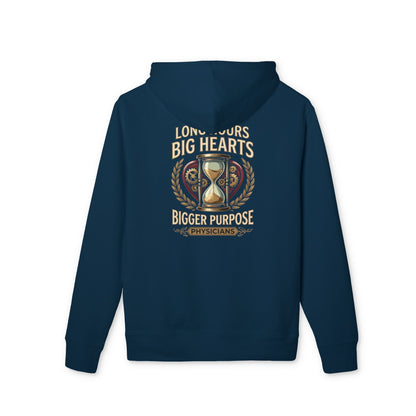 Nurse Hourglass Hoodie — Long Hours, Big Hearts, Bigger Purpose