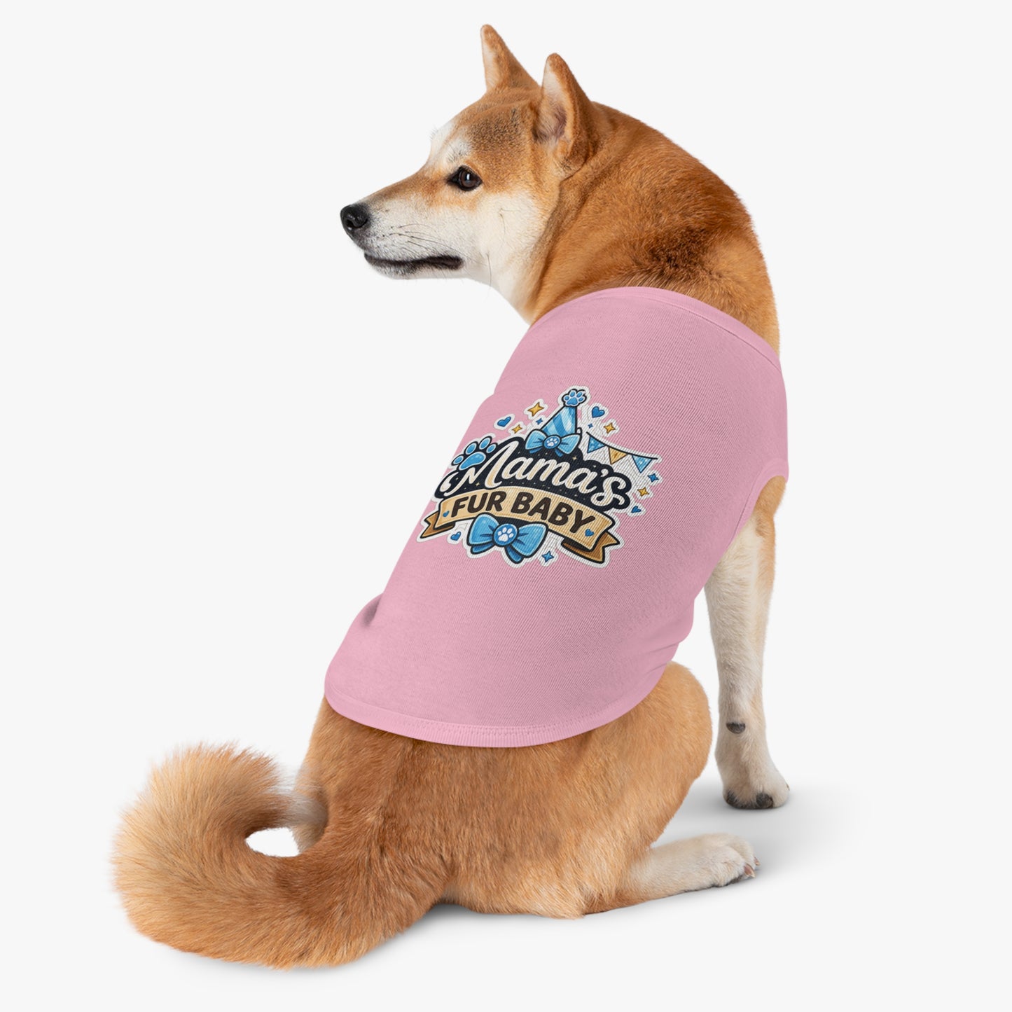 Mama's Fur Baby Pet Tank Top – Cute Paw Print Dog Shirt for New Pet Moms