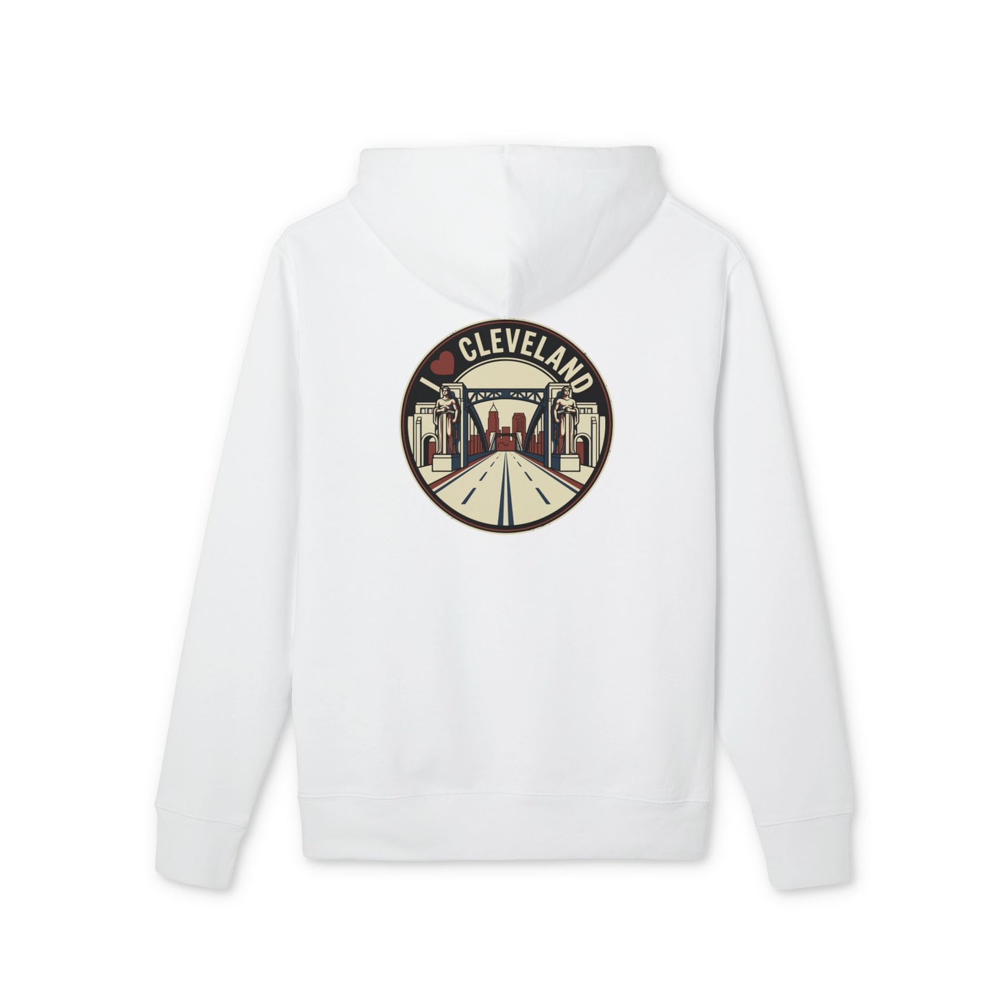 Cleveland Cityscape Hoodie – Retro Road Emblem
