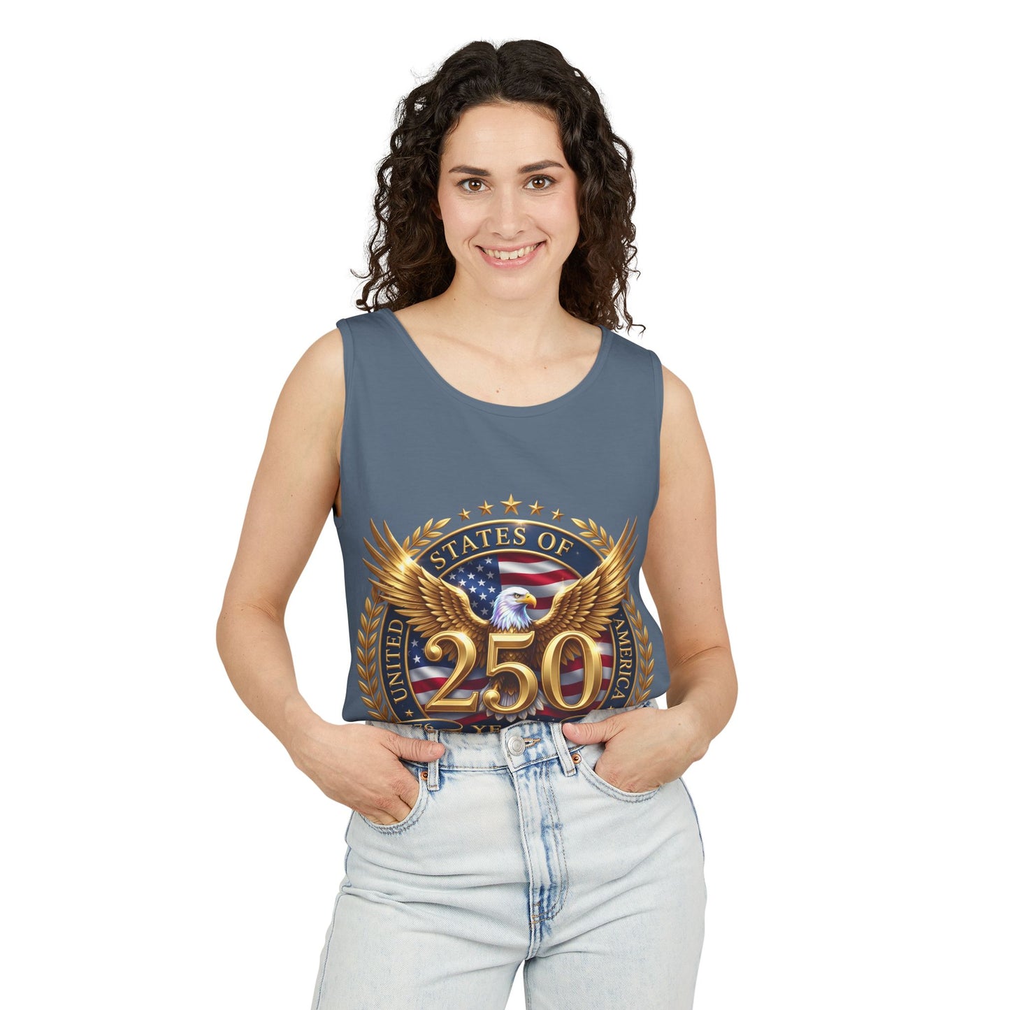 250 Years Anniversary Eagle Tank Top — United States Bicentennial Celebration Tee