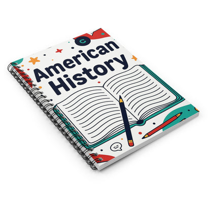 American History Spiral Notebook – Ruled Notes for Students & Teachers