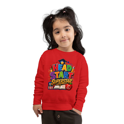 Head Start Superstar Toddler Sweatshirt — Colorful Preschool Graduation Gift