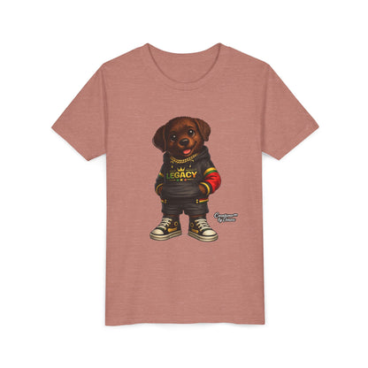 Youth Tee — Cute Rottweiler Puppy in 'Legacy' Hoodie Kids T‑Shirt