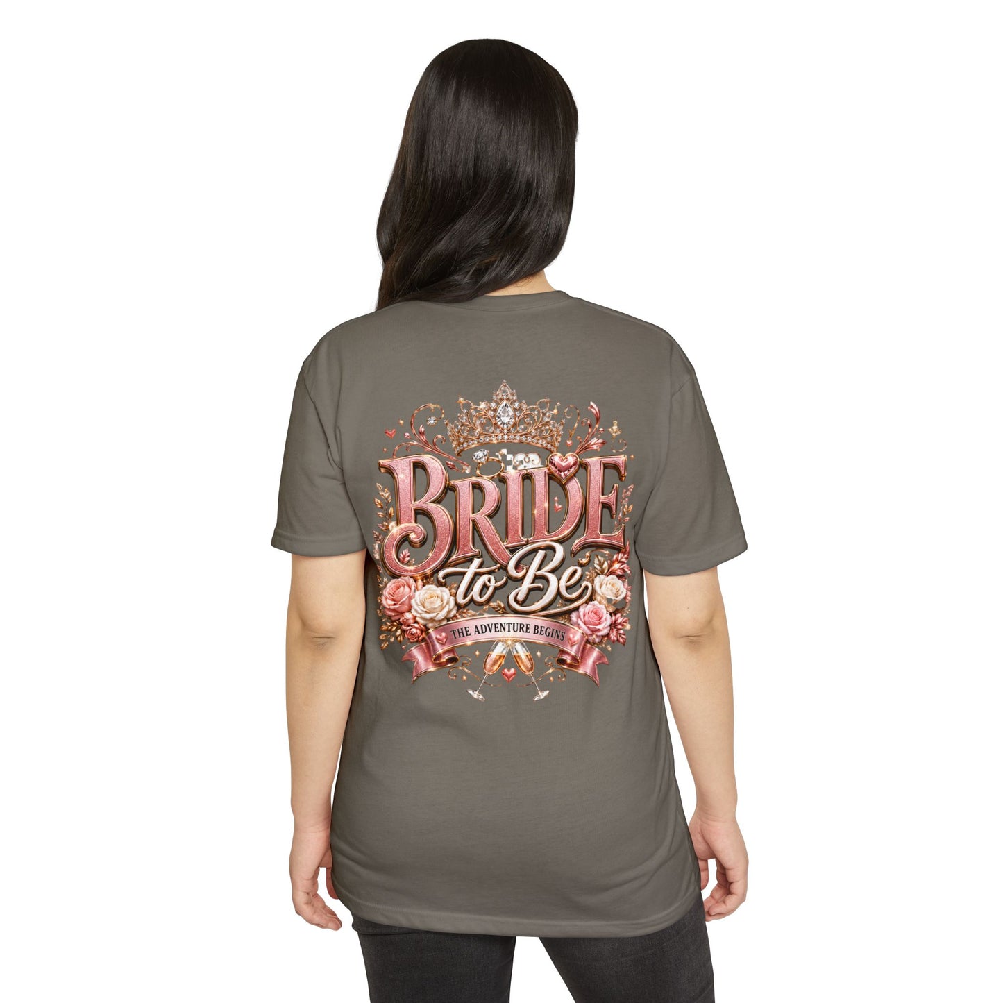 Bride to Be T-Shirt — Floral Crown Bachelorette Tee