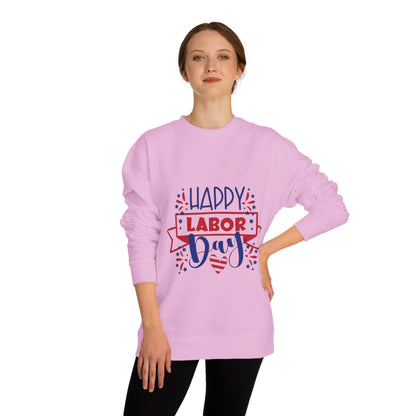 Labor Day Sweatshirt — "Happy Labor Day" Patriotic Crewneck