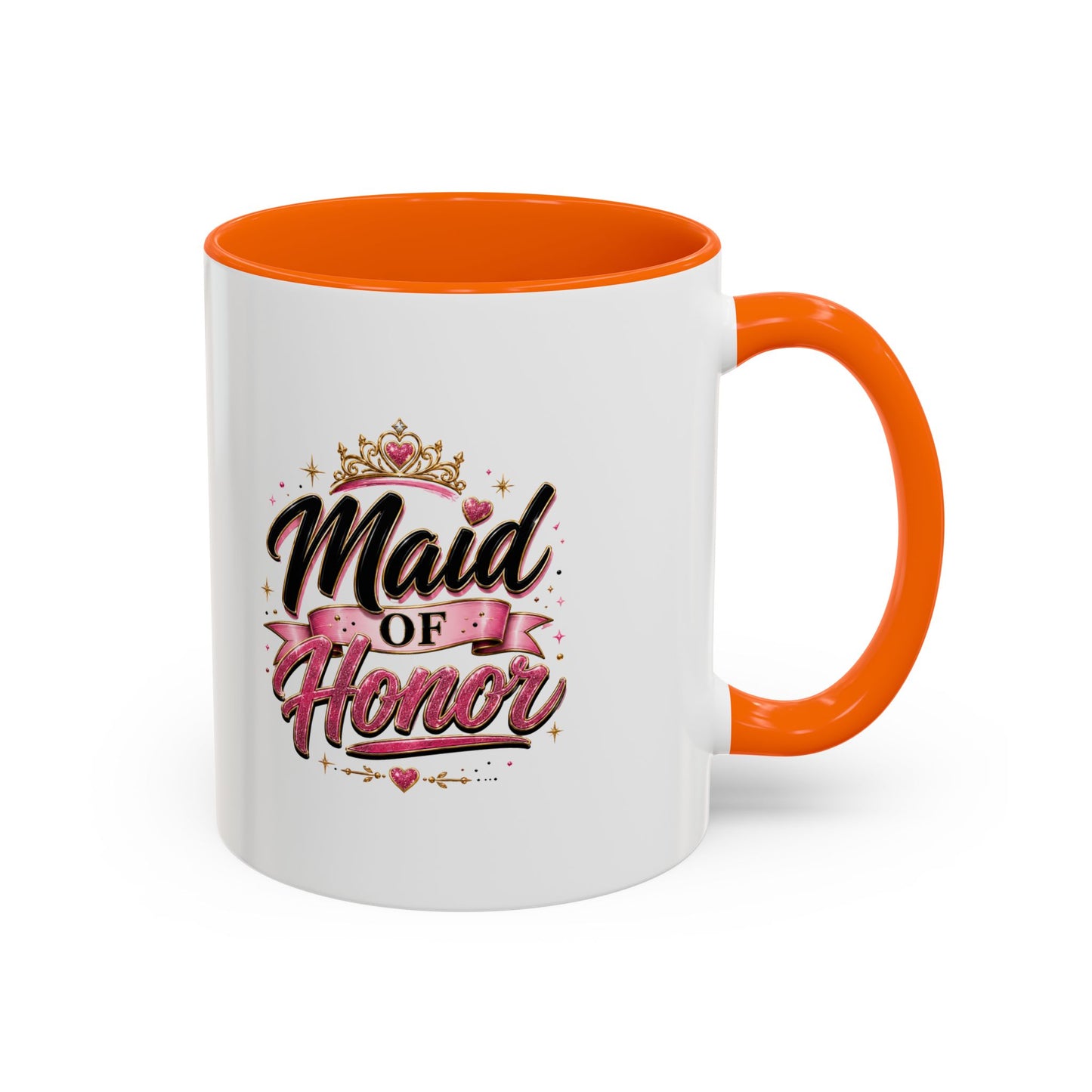 Maid of Honor Accent Coffee Mug — Bridal Party Gift (11/15oz)