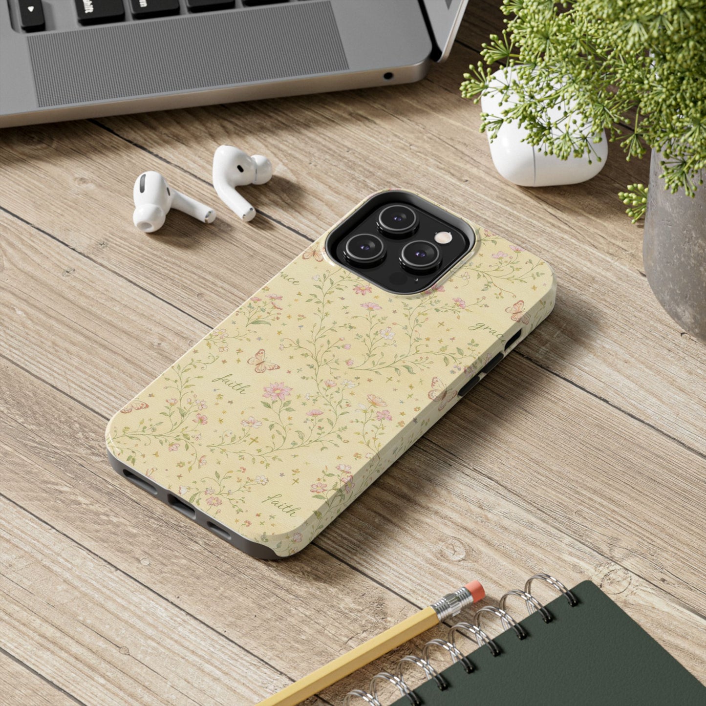 Soft Faith, Gentle Grace Phone Case | Christian floral iPhone Case
