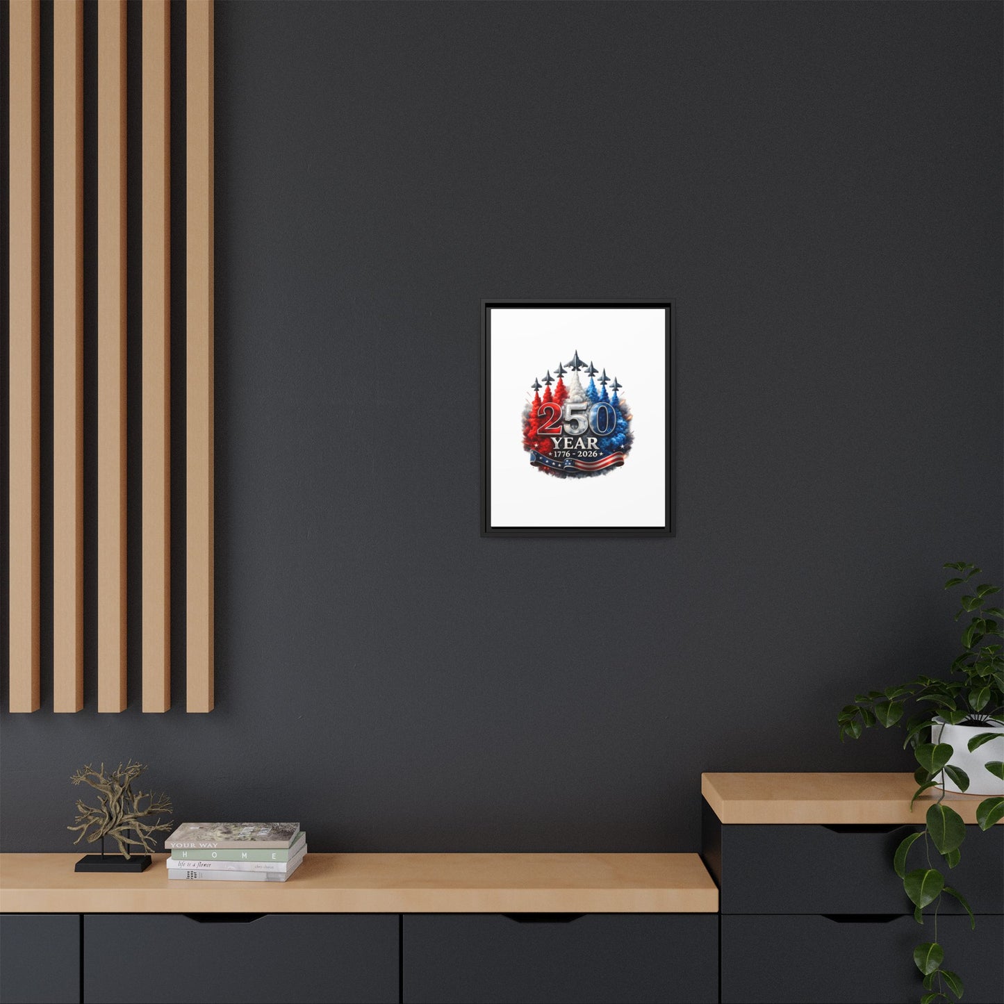 Matte Canvas, Framed (Multi-color)