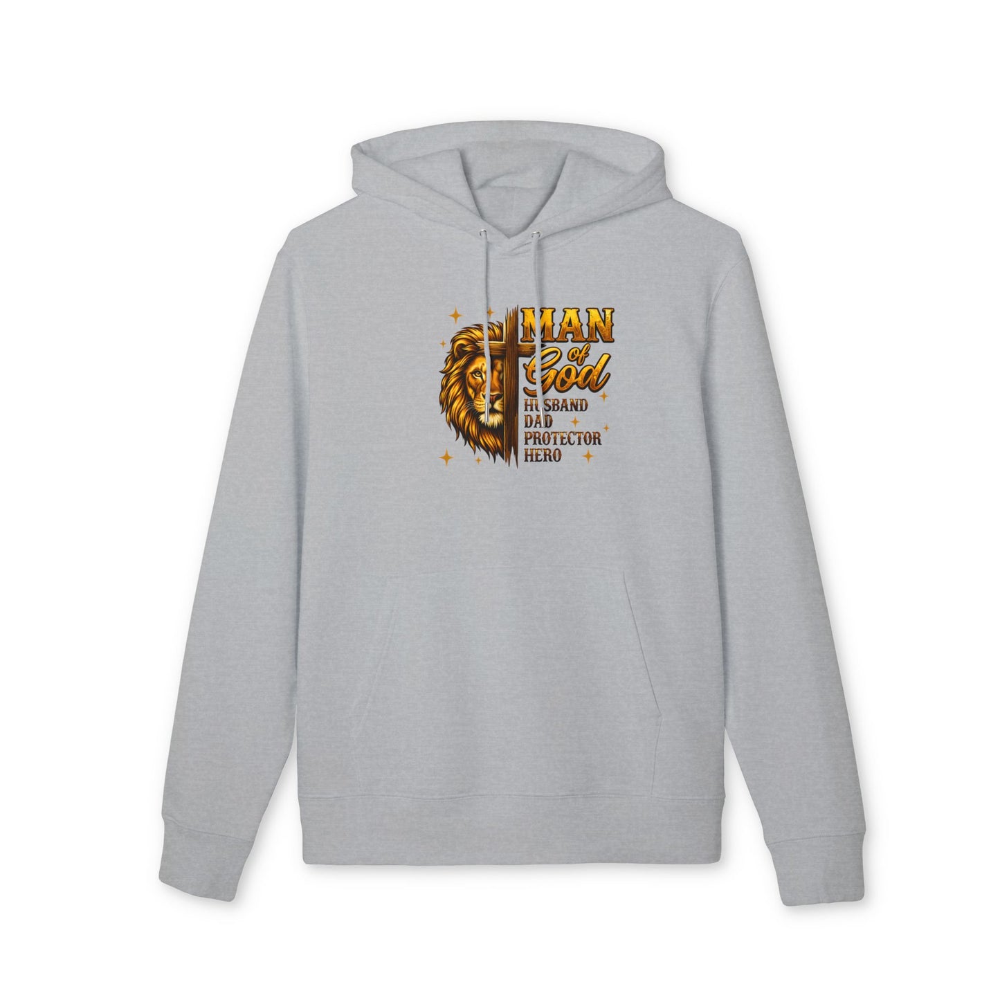 Man of God Lion Hoodie — Husband, Dad, Protector Tribute Hoodie