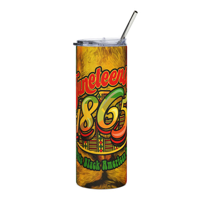 Juneteenth 1865 Stainless Steel Tumbler — Black History Celebration 20oz