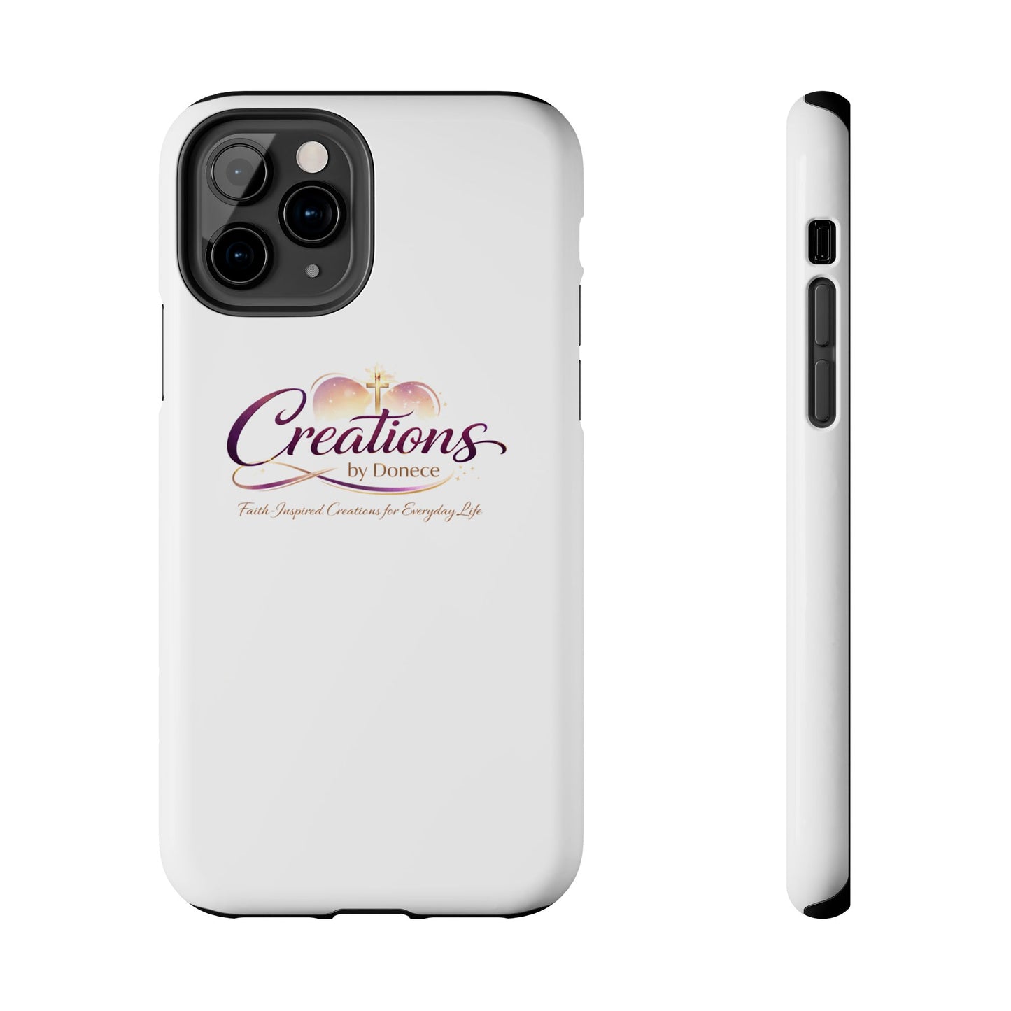 Tough Phone Case - "Creations by Donece" Logo Protective Cover