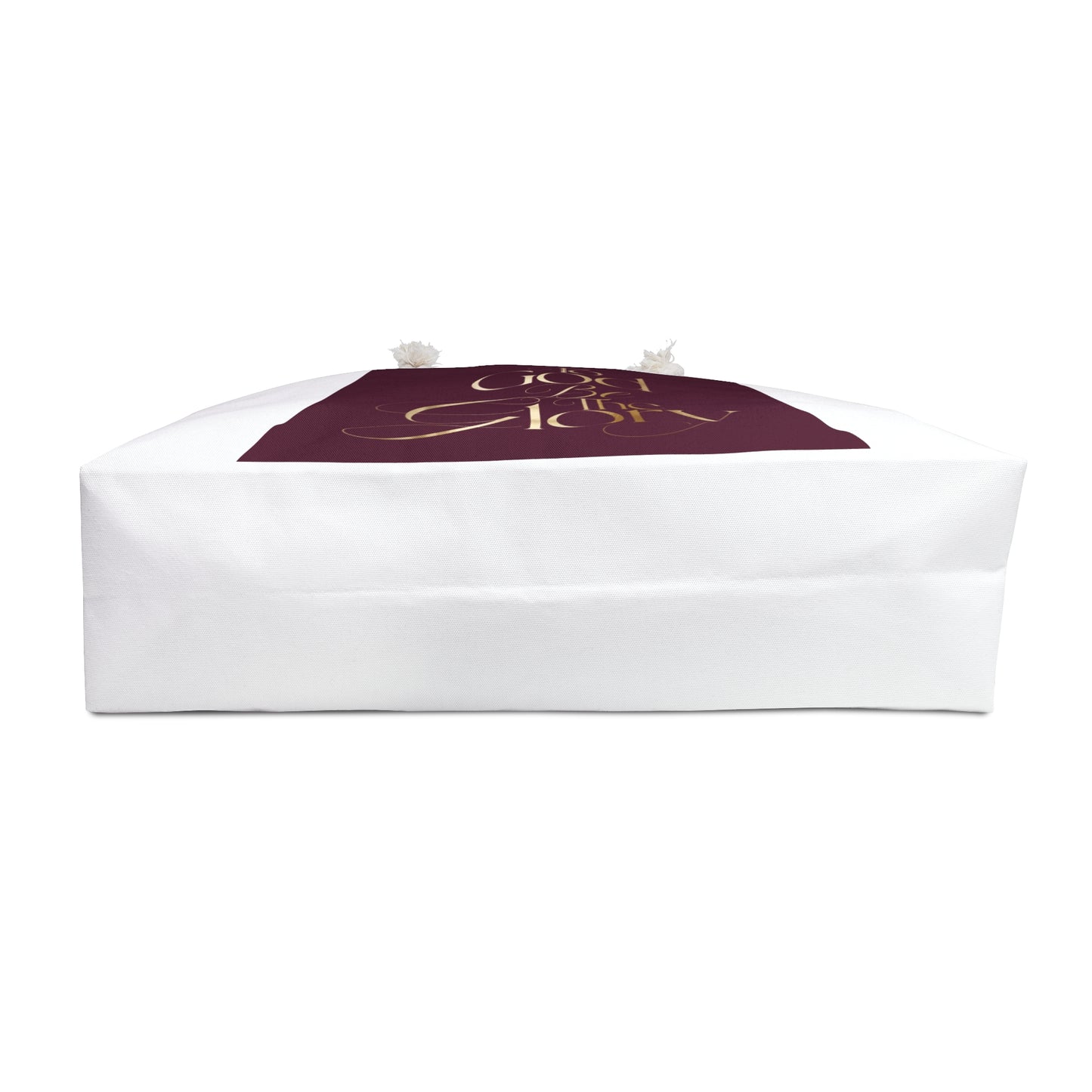 Weekender Bag — "To God Be The Glory" Burgundy Scripture Travel Tote