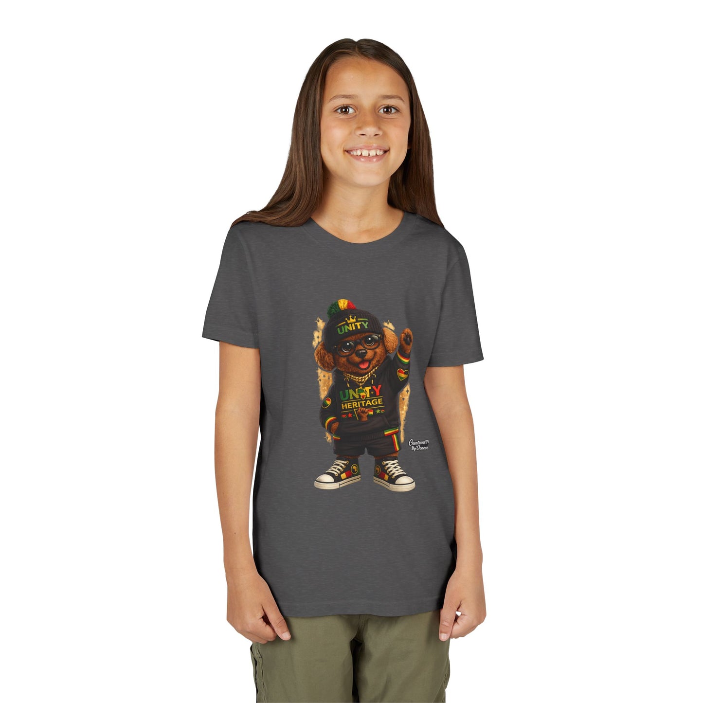 Kids Unity Heritage Tee — Youth Short Sleeve Shirt with 'Unity' Design