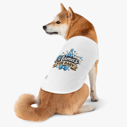 Mama's Fur Baby Pet Tank Top – Cute Paw Print Dog Shirt for New Pet Moms