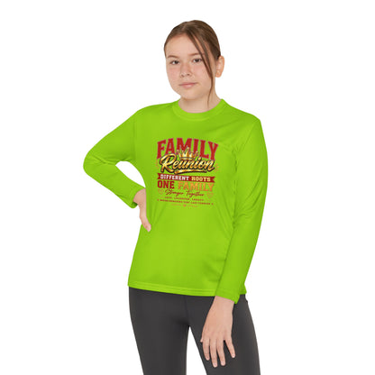 Family Reunion Long Sleeve Tee — "Different Roots One Family" Youth Shirt